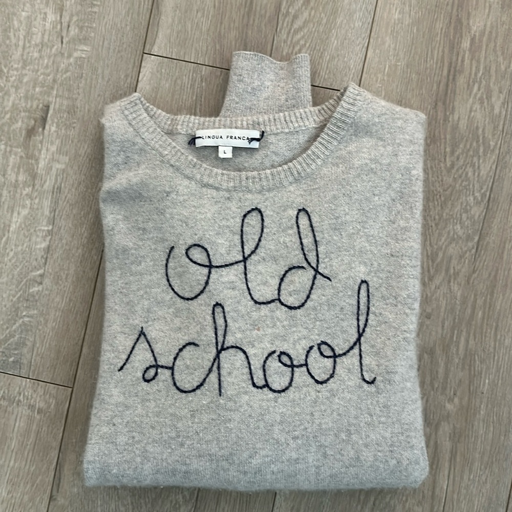 Cashmere old school sweater